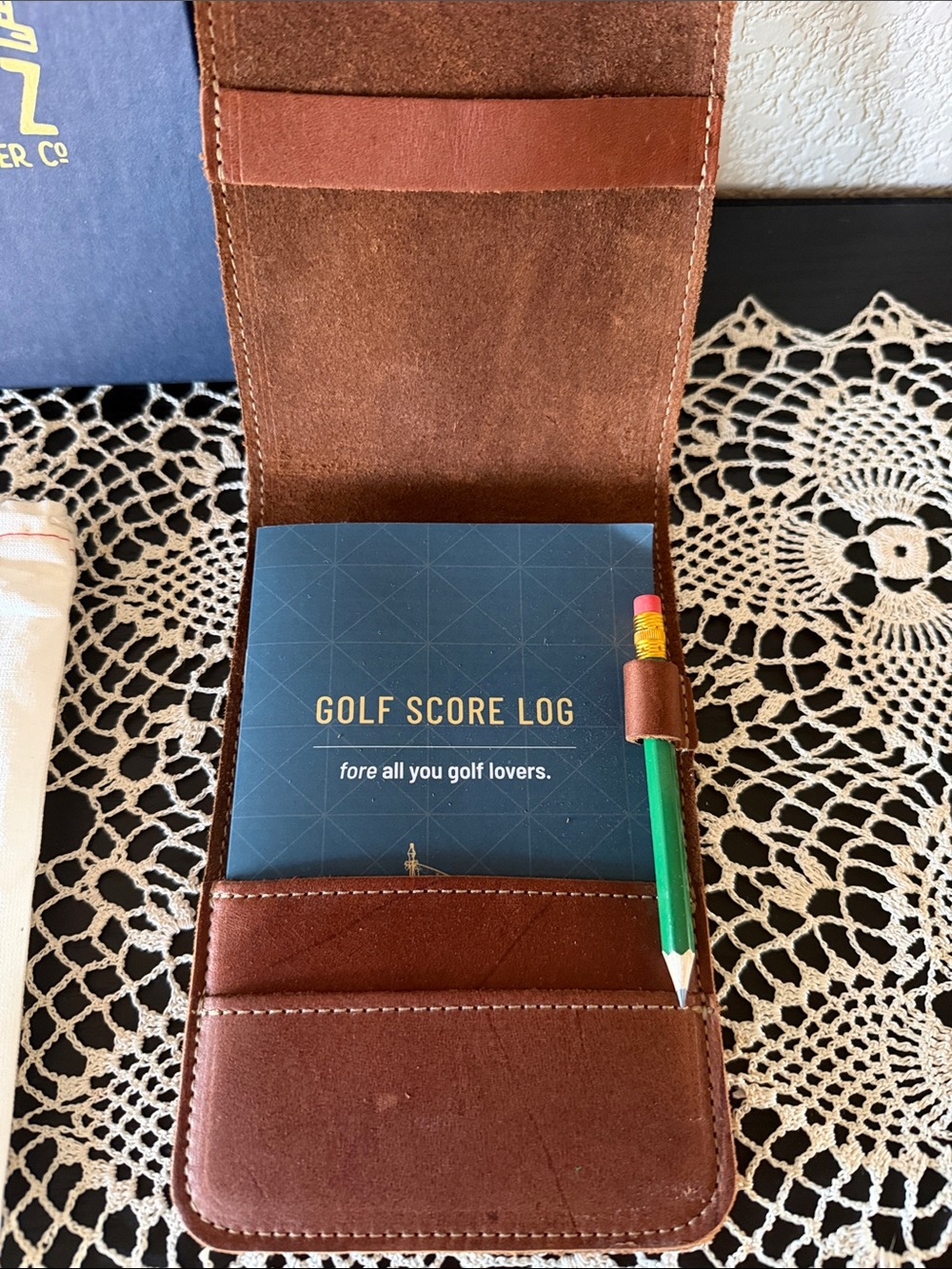 Holtz Leather Co. Fine Leather Golf Scotecard Holder Logbook - Picture 5 of 14
